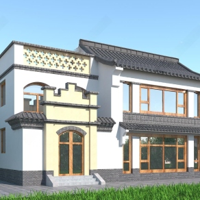 中式古建3D模型下载